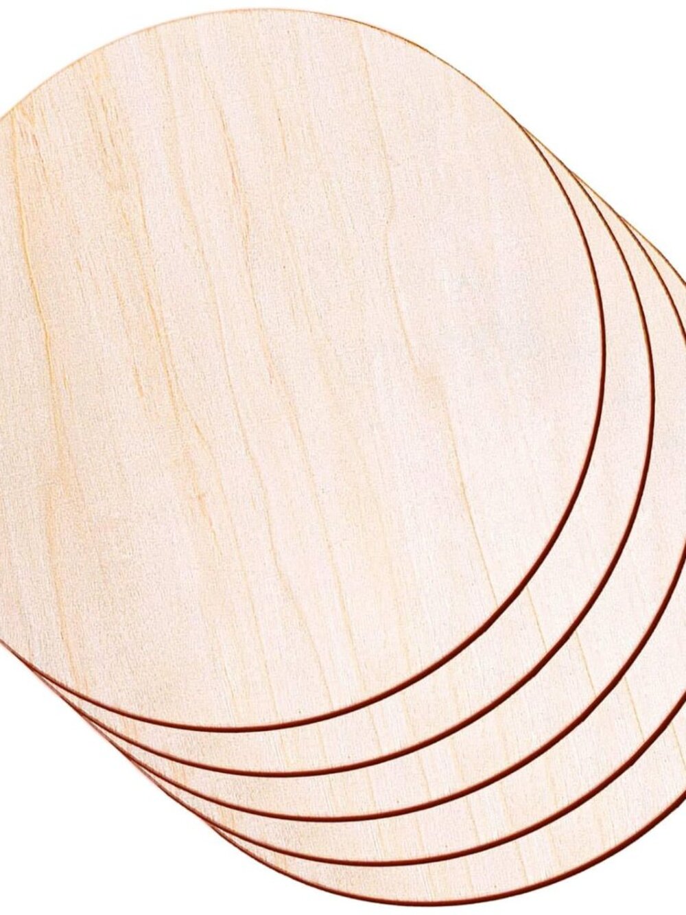 5 Pack 14 Inch Wood Circles Unfinished Rounds for Crafts, Door Hanger, Door Desi